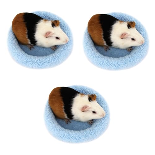 Beaupretty 3st Hamsterhausmatte Kaninchenbettmatten Hamster Winterdecke Meerschweinchenbett Matte Warme Matten Für Kleine Haustiere Wärmekissen Für Haustiere Haustierdecke Warmes Bett Igel von Beaupretty