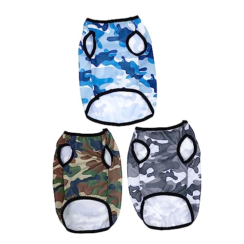 Beaupretty Haustierkostüm-Set 3-teilig Camouflage-hundehemd Weste Bequem Und Einfach Zu Tragen Für Outdoor-Abenteuer von Beaupretty