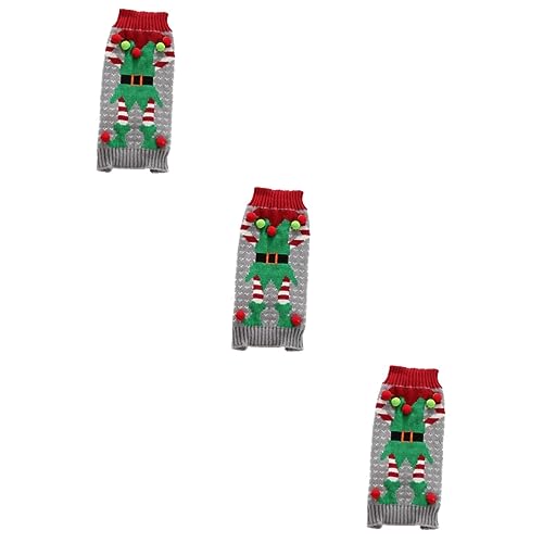 Beaupretty 3-teilige Weihnachtskleidung Für Haustiere Hundepullover Weihnachtsoutfit Für Hunde Clown-Thema Grau Bis Große Hunde Welpenkleidung Ärmellos Waschraum Stilvoll Beaupretty 3-teilige Weihnachtskleidung Für Haustiere Hundepullover Weihnachtsoutfit Für Hunde Clown-Thema Grau Bis Große Hunde Welpenkleidung Ärmellos Waschraum Stilvoll von Beaupretty