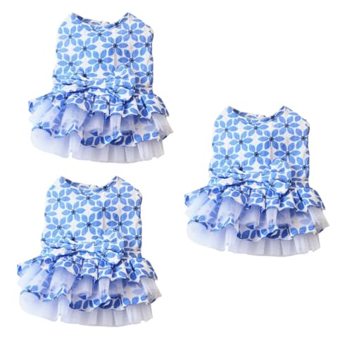 Beaupretty 3st Süßer Rock Katze-Tutu-Kleid Welpe Spitzenrock Hündchenkleid Sommer-Outfits Kleid Mit Schleife Für Hunde Hund Prinzessin Kleider Hund Tüllrock Kleidung Kleidung Pullover Overall Beaupretty 3st Süßer Rock Katze-Tutu-Kleid Welpe Spitzenrock Hündchenkleid Sommer-Outfits Kleid Mit Schleife Für Hunde Hund Prinzessin Kleider Hund Tüllrock Kleidung Kleidung Pullover Overall von Beaupretty