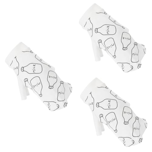 Beaupretty 3st Unbehaartes Katzen-t-Shirt Haustier Frühlingsjacke Welpen-Sweatshirts Hundeweste Atmungsaktives Hemd Für Welpen Haustier-Katzen-Shirt Hundekleidung Weiß Sommer Baumwolle von Beaupretty