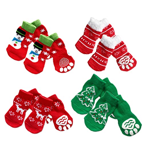 Beaupretty Weihnachtssocken für Haustiere 4er-Pack Hunde- und Katzensocken Ohne Baumwolle für Kaltes Wetter Beaupretty Weihnachtssocken für Haustiere 4er-Pack Hunde- und Katzensocken Ohne Baumwolle für Kaltes Wetter von Beaupretty