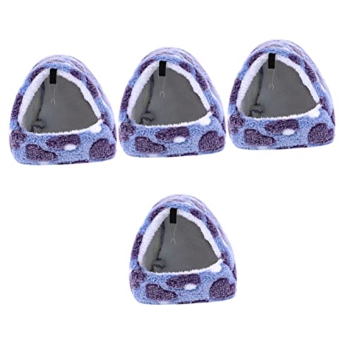 Beaupretty 4 Stücke Hängen Bett für Hamster Baumwolle Bettwäsche mit Haken für Zwerg Hamster von Beaupretty