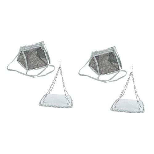 Beaupretty 2sets Haustier Outdoor Atmungsaktive Tasche Hamster Reise Träger Mit Hängematte Vielseitig Und Reisen 2 Stücke * 2 von Beaupretty