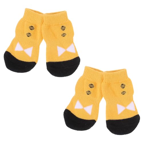 Beaupretty Hundesocken Für Welpen 4 Stück Haustiersocken Greifer Leicht Zu Tragen Und Hält Die Pfoten Sauber von Beaupretty