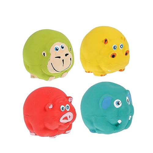 Beaupretty 4stücke Interaktive Hundespielzeuge Aus Latex Quietschende Kauspielzeuge Für Welpen Und Hunde Zahnpflege-Teething Toys Tierischen Designs Langlebig Und Robust Beaupretty 4stücke Interaktive Hundespielzeuge Aus Latex Quietschende Kauspielzeuge Für Welpen Und Hunde Zahnpflege-Teething Toys Tierischen Designs Langlebig Und Robust von Beaupretty