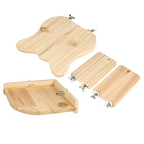 Beaupretty Holz Haustier Spielzeug Set 4 Stücke Hamster Plattform Sprungbrett Übung Spielzeug für Eichhörnchen Vogel Papagei Beaupretty Holz Haustier Spielzeug Set 4 Stücke Hamster Plattform Sprungbrett Übung Spielzeug für Eichhörnchen Vogel Papagei von Beaupretty