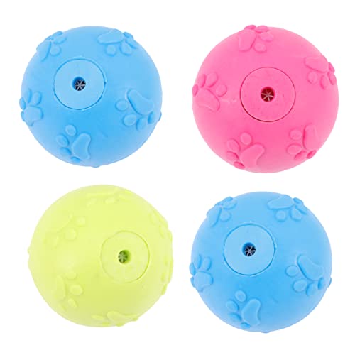 Beaupretty Quietschendes Hundespielzeug für Aggressive Kauer 4er-Pack Knisterbälle für Die Gesundheit des Hundes Interaktive Hundebälle für Welpen Beaupretty Quietschendes Hundespielzeug für Aggressive Kauer 4er-Pack Knisterbälle für Die Gesundheit des Hundes Interaktive Hundebälle für Welpen von Beaupretty
