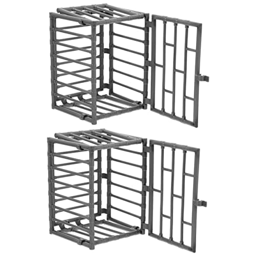 Beaupretty 2sets Mini Prop Kunststoff Kleintierkäfig Spielzeug Miniatur Modell Für Jungen Und Mädchen 2 Stücke * 2 von Beaupretty
