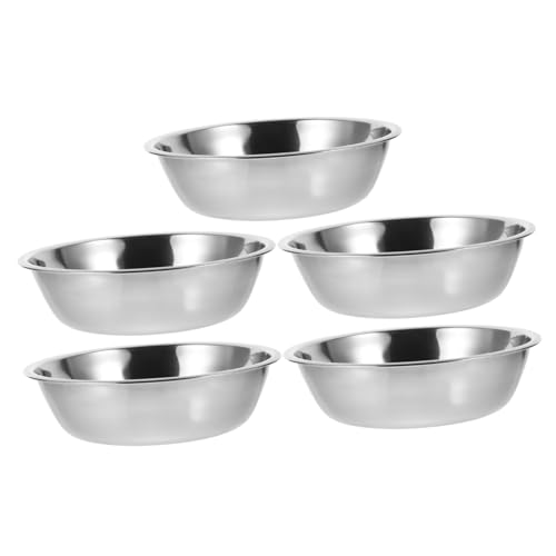 Beaupretty 5St Runder Futternapf für Katzen aus Edelstahl Hundefutterbehälter Hundenäpfe Katzennäpfe Haustier Futterspender für Hunde rostfreier Futterautomat für Welpen Lebensmittel Metall Beaupretty 5St Runder Futternapf für Katzen aus Edelstahl Hundefutterbehälter Hundenäpfe Katzennäpfe Haustier Futterspender für Hunde rostfreier Futterautomat für Welpen Lebensmittel Metall von Beaupretty