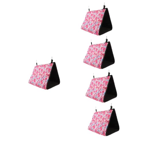 Beaupretty 5 Stücke Pet Warme Hideout Hängematte Tier Bett Bunny Nest Papagei Nest Vogel von Beaupretty