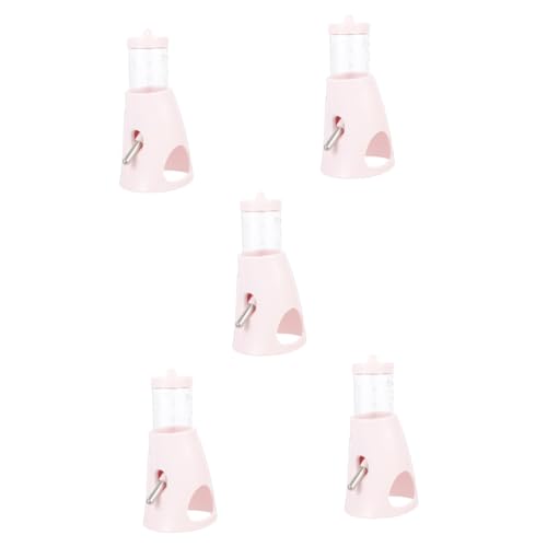 Beaupretty 5St Wasserflasche für Hamster Hamster-Wasserflasche Käfigauffangschale Bodenhamsterflasche Käfig Hamster Tränke Trinkbrunnen Chinchilla Lieferungen Wasserzufuhr Wasserspender pp von Beaupretty