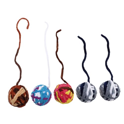 Beaupretty 5 Stücke Katze Spielzeug Bälle Woolen Garn Bälle Glocke Bunte Katze Kauen Spielzeug für Haustier Kätzchen Beaupretty 5 Stücke Katze Spielzeug Bälle Woolen Garn Bälle Glocke Bunte Katze Kauen Spielzeug für Haustier Kätzchen von Beaupretty