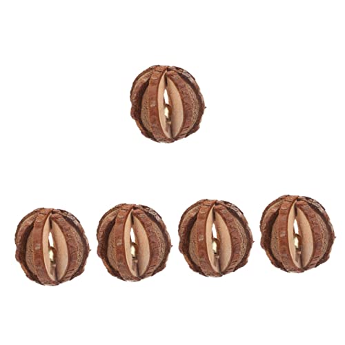 Beaupretty 5stücke Kleintier Kauspielzeug Für Hamster Meerschweinchen Und Kaninchen Natürliches Zahnpflege-Spielzeug Mit Wassermelonen-Bell-Kugel Für Gesunde Zähne Und Spaß Beim von Beaupretty