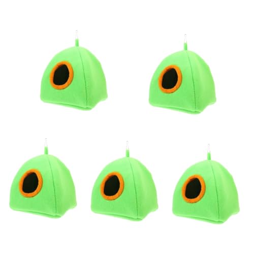 Beaupretty 5St Hamsternest Chinchillahaus Haustier Tipi verschleißfeste Hamsterhütte warme Hamsterhütte Haushalt Zubehör kleine Chinchillas schmücken Kleiner Hamster Baumwolle von Beaupretty
