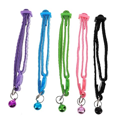 Beaupretty 5st Katzenhalsband Zarter Kätzchenkragen Hundehalsband Welpen-Krawatten Blumenhalsband Sicherheitshalsbänder Für Katzen Kätzchenhalsband Welpenzubehör Nylon Die Katze Drosselspule von Beaupretty