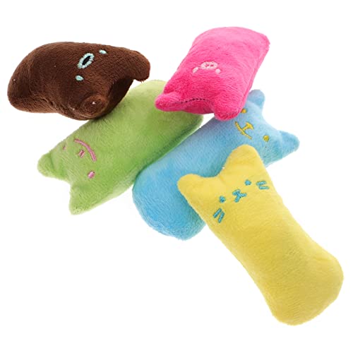 Beaupretty 5stücke Teiliges Katzenminze Kauspielzeug Interaktive Teething-spielzeuge Für Kätzchen Atmungsaktivem Material Bunten Farben Für Spaß Und von Beaupretty