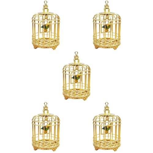 Beaupretty 5 Stücke Mini Versorgung Mini Vogelkäfig Modell Exquisite Dekorative Miniatur Käfig von Beaupretty
