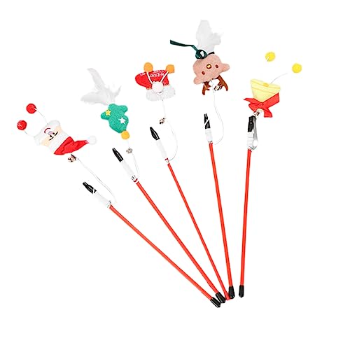 Beaupretty Spaß Für: Weihnachtsspielzeug-Set für Katzen 5-teilig Neckstäbchen für Katzen Interaktives Design für Haustierbedarf Beaupretty Spaß Für: Weihnachtsspielzeug-Set für Katzen 5-teilig Neckstäbchen für Katzen Interaktives Design für Haustierbedarf von Beaupretty