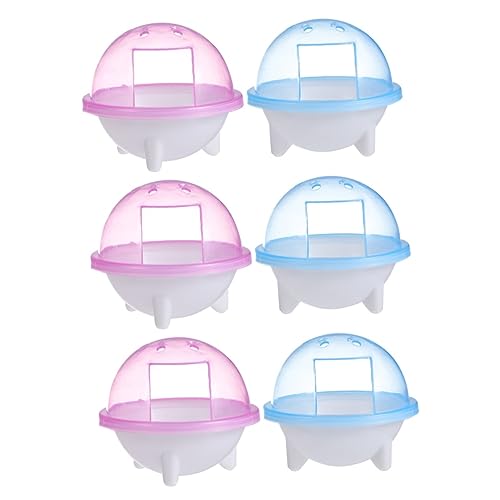 Beaupretty 6 STK Hamsterbad Waschraum-Hamster Gerbil Sandbad Schale Sandbadbehälter Für Hamster Haustier Sandraum Hamster Toilette Sandkästen Für Hamster Plastik Haustierzubehör Klein von Beaupretty