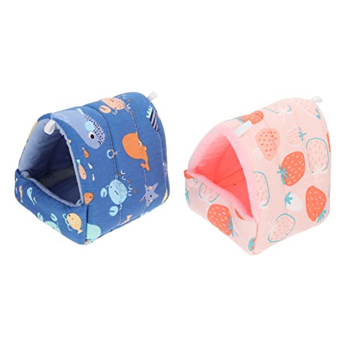 Beaupretty 3sets Eichhörnchen Bett Hamster Nest Haustier Hamster Bett Haustier Bett Käfig Zubehör 2 Stücke * 3 von Beaupretty