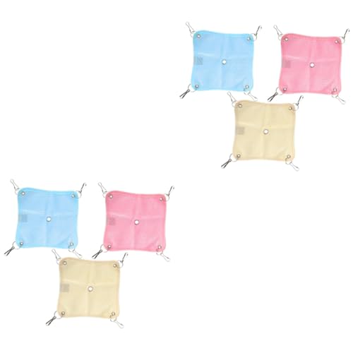 Beaupretty Hamster-Hängematte 6 STK Hamsterschaukel Hängematte Hängematten-Spielzeug Reptilien-schaukellounge Eichhörnchen Spielzeug Hamster Hängematten Katze Mesh-Tuch Die Schaukel Haustier Beaupretty Hamster-Hängematte 6 STK Hamsterschaukel Hängematte Hängematten-Spielzeug Reptilien-schaukellounge Eichhörnchen Spielzeug Hamster Hängematten Katze Mesh-Tuch Die Schaukel Haustier von Beaupretty