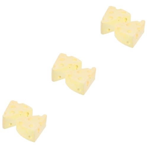 Beaupretty 6 STK Käse Käse Mozzarella Hamster Zähne Backenzahn Spielzeug Hamster-backenzahnblöcke Kaninchen-backenspielzeug Spielzeug Zum Zähneknirschen Von Kaninchen Käfig Hase Kalziumgips von Beaupretty