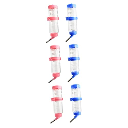 Beaupretty 6 STK Kleiner Trinkbrunnen Für Haustiere Hängende Wasserflasche Haustier-wasserflasche Käfig Wasser Kaninchen Trinkflaschen Kleines Haustier Hase Plastik von Beaupretty