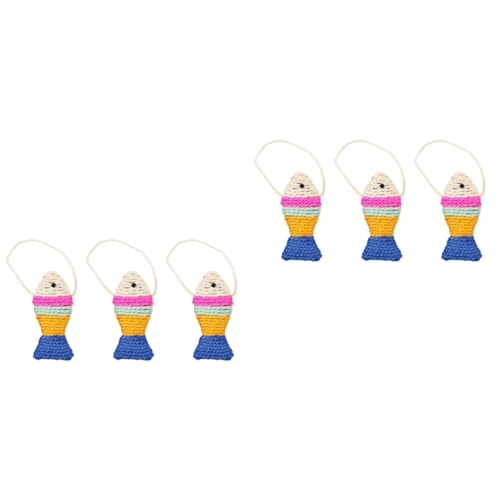 Beaupretty 2sets Katzenspielzeug Sisal Schleifspielzeug Für Kätzchen Lustiges Katzenschleifspielzeug in Fischform Haustierkatzenspielzeug 3pcs * 2 Beaupretty 2sets Katzenspielzeug Sisal Schleifspielzeug Für Kätzchen Lustiges Katzenschleifspielzeug in Fischform Haustierkatzenspielzeug 3pcs * 2 von Beaupretty