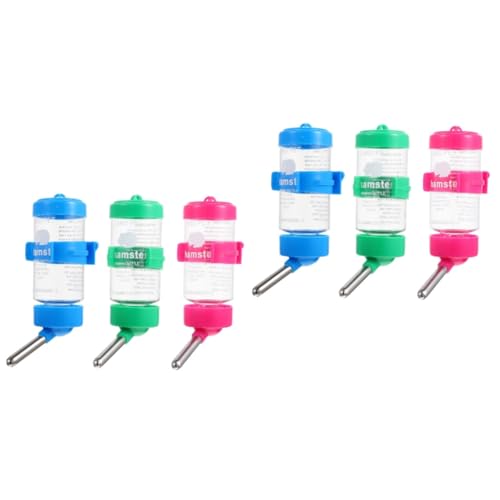Beaupretty 6 STK Trinkbrunnen Für Haustiere Papageienflasche Rattenkäfig Springer Hund Wasserflasche Futterstation Für Hunde Automatische Trinkflasche Für Haustiere Hundenapfständer Hase Pp von Beaupretty
