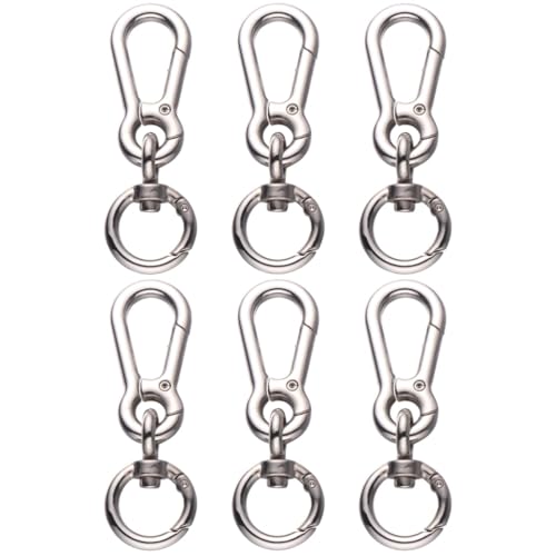 Beaupretty 6 Stück Schlüsselanhänger Kleiner -Clip Hundeleinen-Clip Feder-Karabinerhaken Für Schlüsselbund Hundeleinen-Verschluss Schlüsselbund-Clips DIY-Gepäck-Zubehör von Beaupretty