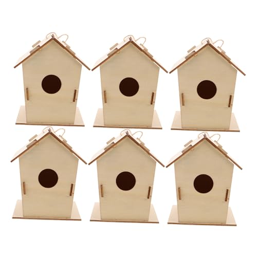 Beaupretty 6 Stück Teiliges DIY Holzvogelhaus zum Bemalen für Wetterfestes Unbemaltes Vogelhäuschen mit Einzigartiger Form für und Naturerfahrung Drinnen und Draußen Beaupretty 6 Stück Teiliges DIY Holzvogelhaus zum Bemalen für Wetterfestes Unbemaltes Vogelhäuschen mit Einzigartiger Form für und Naturerfahrung Drinnen und Draußen von Beaupretty