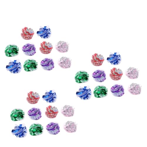 Beaupretty 60 STK Katzenring Papierball Spitzenball Katze Katzenminze Spielzeug Mylar-Crinkle-Kugeln Katzenübung Glänzende Katze Mylar-katzenspielzeug Metall Katze Lustige Katze Plastik Beaupretty 60 STK Katzenring Papierball Spitzenball Katze Katzenminze Spielzeug Mylar-Crinkle-Kugeln Katzenübung Glänzende Katze Mylar-katzenspielzeug Metall Katze Lustige Katze Plastik von Beaupretty