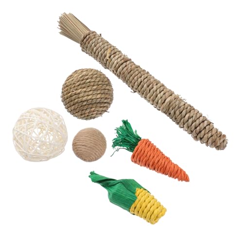 Beaupretty Kauset Für Haustiere – 6-teiliges Katzenspielzeug Haustier Aus Naturgras Haustierspielzeug Für Hunde Katzenspielzeug Zum Kauen Und Zahnen Beaupretty Kauset Für Haustiere – 6-teiliges Katzenspielzeug Haustier Aus Naturgras Haustierspielzeug Für Hunde Katzenspielzeug Zum Kauen Und Zahnen von Beaupretty
