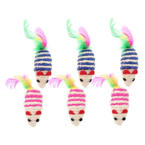 Beaupretty 6st Beißspielzeug Für Katzen Kätzchen Fängt Mausspielzeug Spielzeugmaus Für Katzen Mausspielzeug Für Wohnungskatzen Kauspielzeug Zum Zahnen Von Katzen Hauskatze Sisal Kauen Beaupretty 6st Beißspielzeug Für Katzen Kätzchen Fängt Mausspielzeug Spielzeugmaus Für Katzen Mausspielzeug Für Wohnungskatzen Kauspielzeug Zum Zahnen Von Katzen Hauskatze Sisal Kauen von Beaupretty