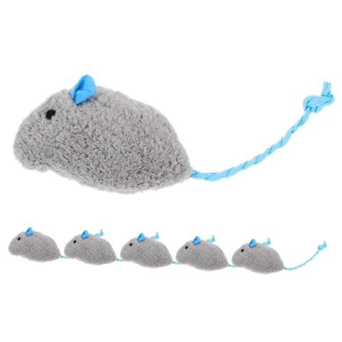 Beaupretty 6stücke Katzenminze Mäuse Spielzeug Interaktive Plüschkatzen Spielzeuge Für Katzen Und Kätzchen Fördert Bewegung Und Spielspaß Weiche Und Ansprechende Design von Beaupretty