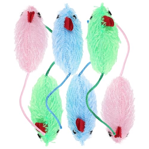 Beaupretty Niedliche Weiche Plüschmaus-katzenspielzeuge 6er-Pack Interaktives Katzenspielzeug-Set Bewegliche Mäuse für Hauskatzen Beaupretty Niedliche Weiche Plüschmaus-katzenspielzeuge 6er-Pack Interaktives Katzenspielzeug-Set Bewegliche Mäuse für Hauskatzen von Beaupretty