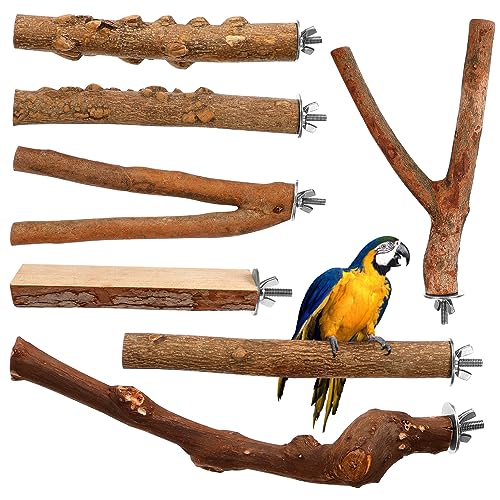 Beaupretty 7-teiliges Käfig-sitzstangen-Set Aus Naturholz Sitzstangen Für Vögel Pedi-sitzstangen – Plattform Für Papageien Wellensittiche Nymphensittiche Conures Beaupretty 7-teiliges Käfig-sitzstangen-Set Aus Naturholz Sitzstangen Für Vögel Pedi-sitzstangen – Plattform Für Papageien Wellensittiche Nymphensittiche Conures von Beaupretty