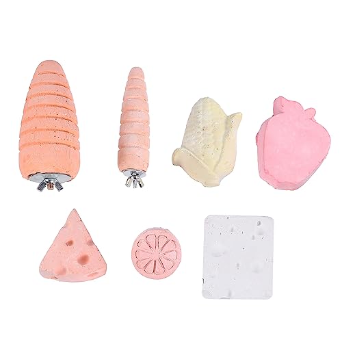Beaupretty 7stücke Kleintier Kau Und Leckerli Spielzeug Calciumstein Für Hamster Kaninchen Und Meerschweinchen Sicheres Für Gesunde Zähne Und Spaß Beim von Beaupretty