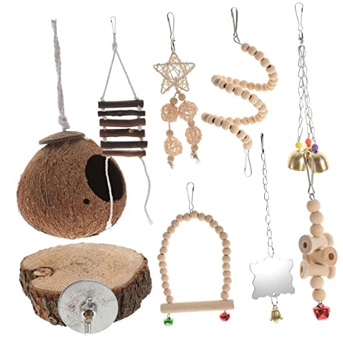 Beaupretty Mittelgroße Papageien Vogel Bungee Spielzeug 9 Stück Kauen Schleifen Spielzeug für Käfig Beaupretty Mittelgroße Papageien Vogel Bungee Spielzeug 9 Stück Kauen Schleifen Spielzeug für Käfig von Beaupretty