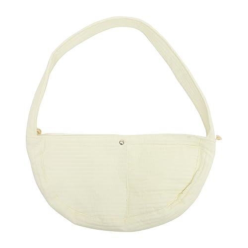Beaupretty Atmungsaktive Canvas Haustier Tragetasche Mittelgroß Bequemer Katzenrucksack mit Verstärkten Schultergurten Sicherer Sling Carrier für Outdoor und Reisen Praktische Tragetasche von Beaupretty