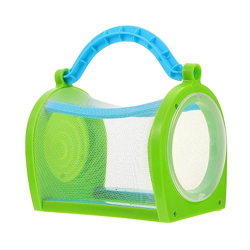 Beaupretty Atmungsaktiver Insektenzuchtkäfig aus Kunststoff Tragbarer Beobachtungskäfig für Schmetterlinge Bienen und Kleine Tiere Grünes Design von Beaupretty