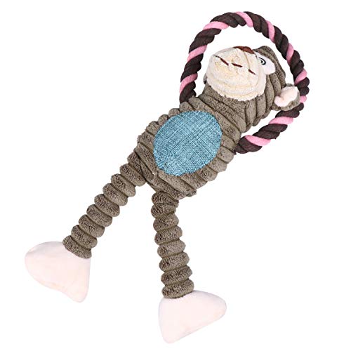 Beaupretty Beißspielzeug Für Welpen Stich Plüsch Affen Ausgestopfte Tiere Kauspielzeug Für Welpen Nilpferd Spielzeug Für Haustiere Lernspielzeug Für Haustiere Füllung Abspielen von Beaupretty
