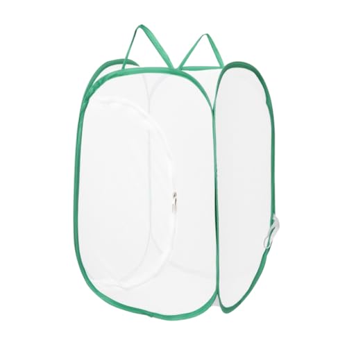 Beaupretty Großer Faltbarer Insektenkäfig mit Grünem Rand Tragbarer Mesh Käfig für Outdoor Habitat Vielseitiges Reptilien und Schmetterlingsgehege Leichtes Terrarium für Beobachten und von Beaupretty