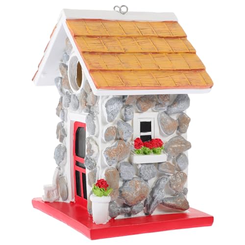 Beaupretty Hängendes Vogelhaus Für Draußen Niedliches Vogelhaus Aus Kunstharz Hütte Kolibri-Nest Für Gartenfenster Außendekoration Beaupretty Hängendes Vogelhaus Für Draußen Niedliches Vogelhaus Aus Kunstharz Hütte Kolibri-Nest Für Gartenfenster Außendekoration von Beaupretty