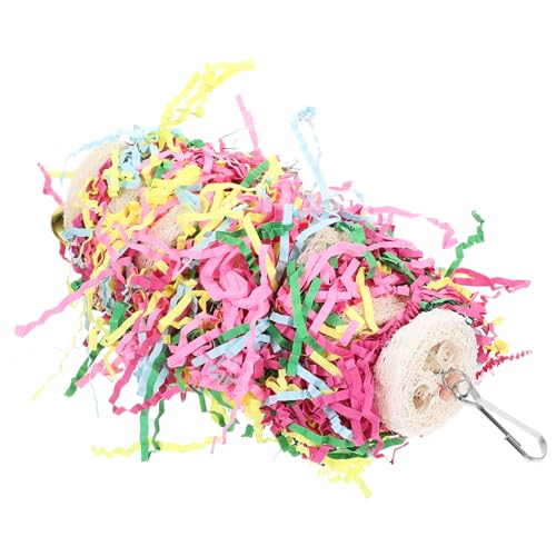 Beaupretty Papagei Beißspielzeug Vogel Hängendes Spielzeug Mit Glocke Spaß Robustes Vogel Kauspielzeug Für Haustierträger von Beaupretty