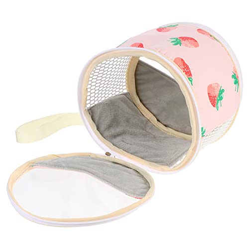 Beaupretty Tragetasche Für Haustiere Hamster Outdoor-Tasche Sicht Und Atmungsaktivität Für Reisen Und Erdbeere von Beaupretty