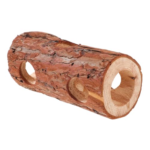 Beaupretty Stabiles Hamster-baumlochspielzeug Aus Holz Tunnel Versteck Für Hamster Sicher Und Heimdekoration von Beaupretty