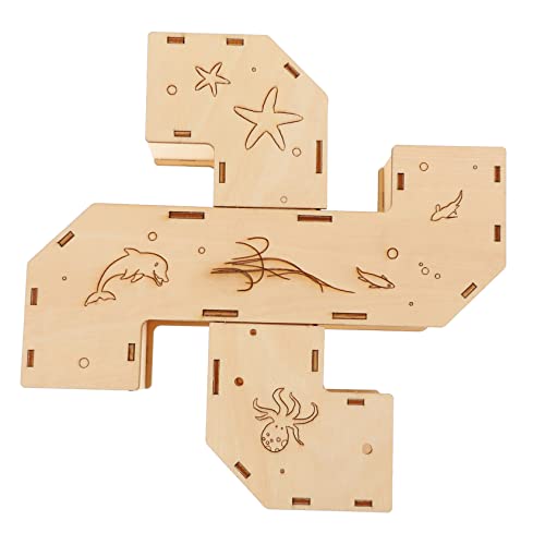 Beaupretty Holz-hamstertunnel Lustiges Übungsspielzeug Für Hamster Mäuse Eichhörnchen Haustier-Labyrinth Kratzfestes Design von Beaupretty