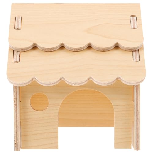 Beaupretty Hamsterversteck Nest Hamsterhütte aus Keramik hamsterhaus nager Spielzeug Spielzeuge Hamsterversteck aus Holz Rattenhaus Haushalt Kleines Goldene Bärenhöhle von Beaupretty